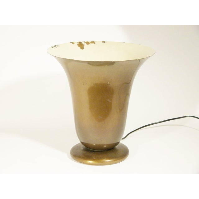 Modern Italian Rationalist Brass Luminator Table Lamp, 1930s For Sale - Image 3 of 9