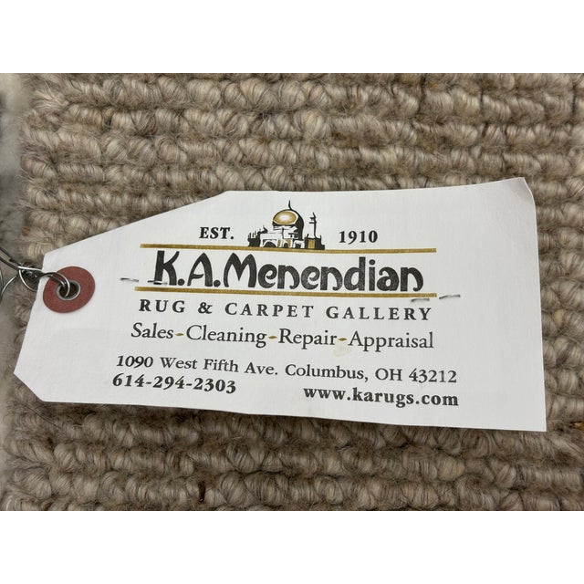 Textile Rh Thana Performance Rug – 9' × 12' Oatmeal | Handwoven Wool Blend | Sculptural Pebbled Texture For Sale - Image 7 of 18