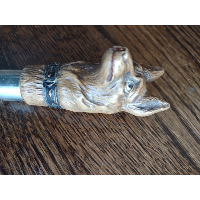 Figurative Vintage Faux Wood Dog Motif Bottle Opener For Sale - Image 3 of 4