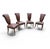 Vintage Leather Chairs, 1980s, Set of 4 For Sale - Image 16 of 16