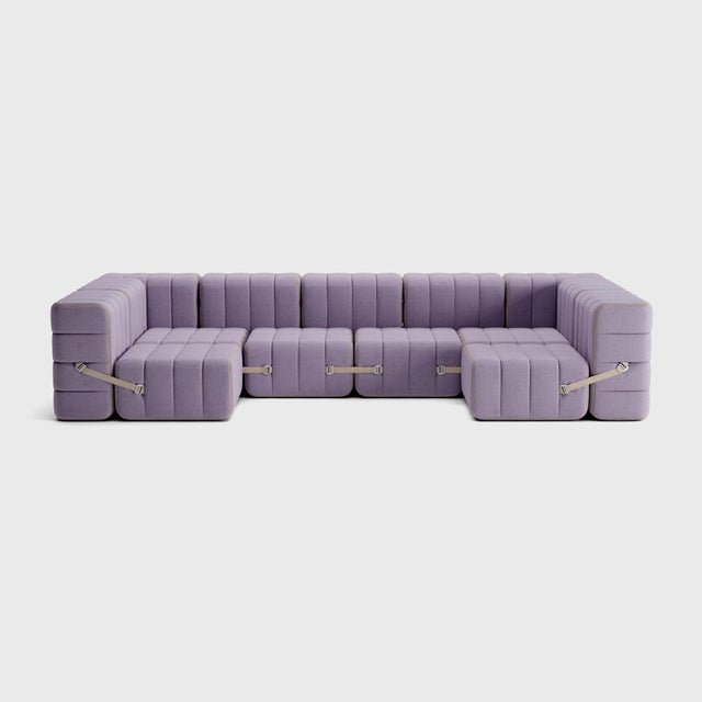 Modular Lounge Sofa in Dama Fabric by Ambivalenz, Set of 15 For Sale - Image 10 of 18