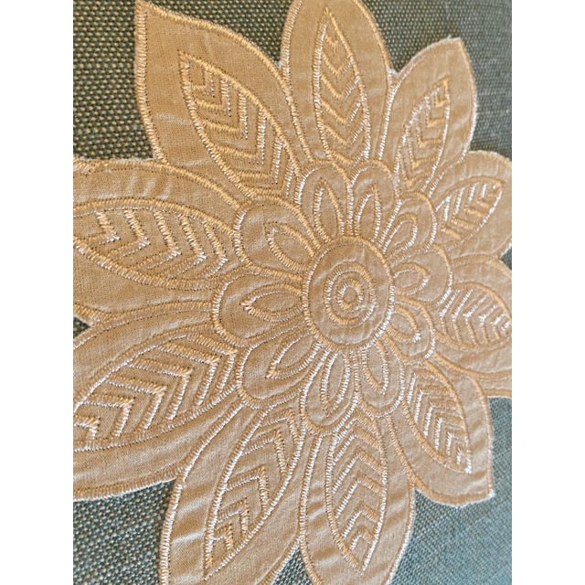 Set of 3 Down Custom Set of Removable Covers Including Insert Pillows For Sale - Image 4 of 12