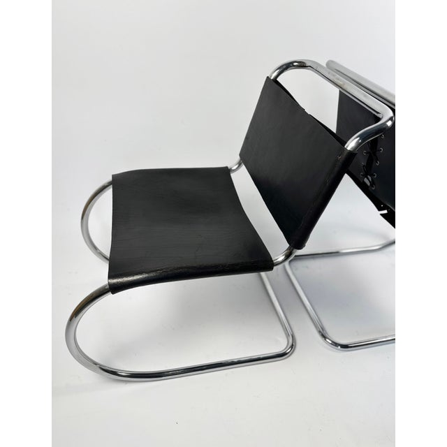 1970s MR10 Chairs by Ludwig Mies Van Der Rohe for Knoll International, 1970s, Set of 2 For Sale - Image 5 of 10