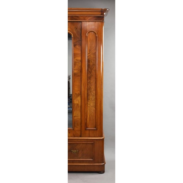 19th Century Antique Victorian Mahogany Wardrobe, 1870 For Sale - Image 5 of 8