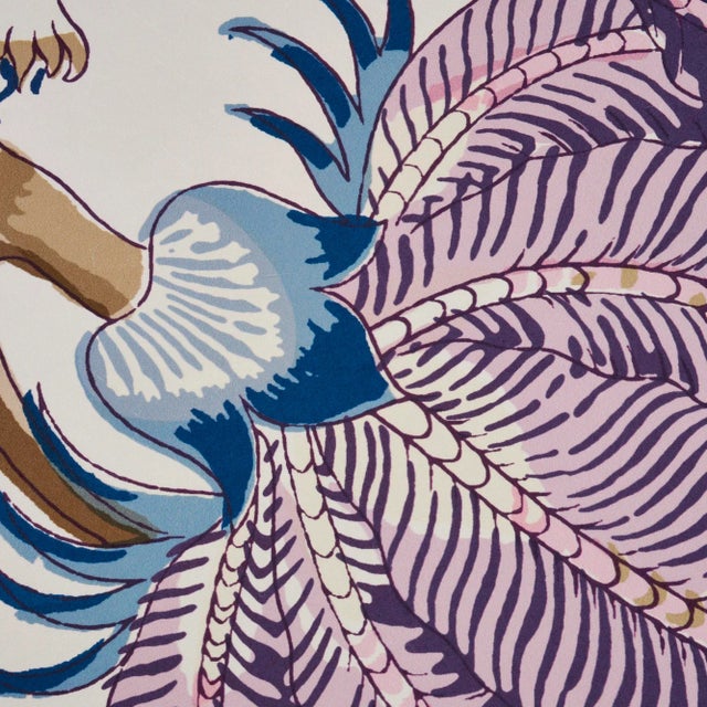 Schumacher Indian Arbre Wallpaper in Hyacinth (8 Yards) | Chairish