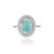 VR Jewels Early 18th Century 1.51ct Cabochon Turquoise & Diamond 14k Gold Ring Size 7 For Sale - Image 4 of 16