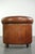 Sheepskin Club Armchair In Warm Cognac Color For Sale - Image 4 of 13