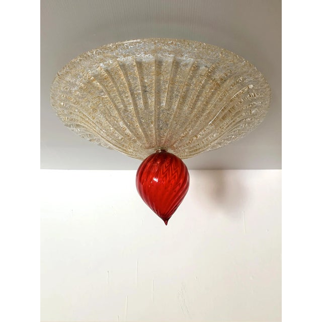 Set of 2 Contemporary Murano Glass Sputnik Flush Mounts For Sale - Image 11 of 13