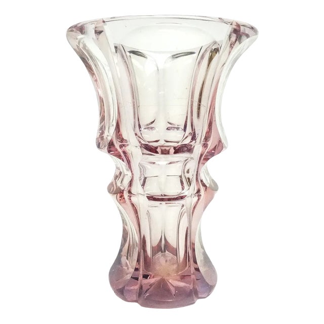 Art Deco Vase by R. Hlousek, Czechoslovakia, 1950s For Sale