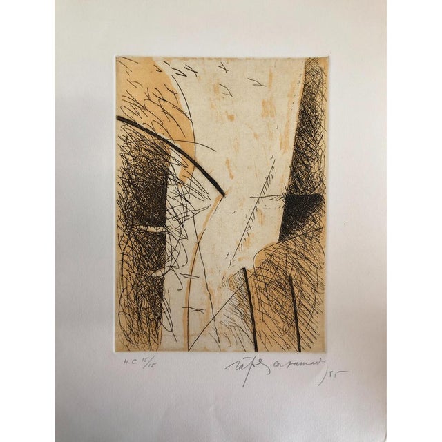 Albert Ràfols-Casamada Estrats 2, 1985 Engraving signed, dated and numbered in pencil by the artist. Edition in 15 copies...