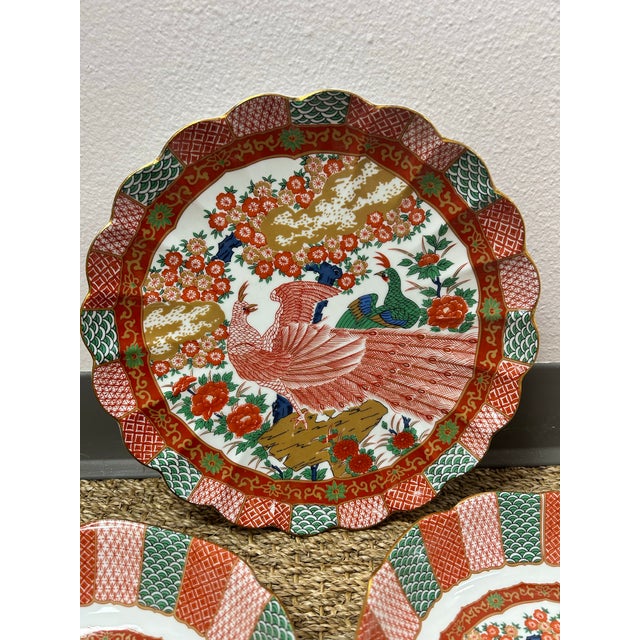 1970s Japanese Plates- Set of 3 For Sale - Image 4 of 6