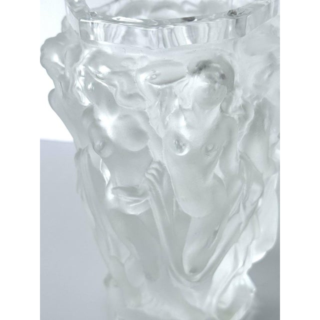 Baccantes Vase in Frosted Glass by Lalique For Sale - Image 8 of 10