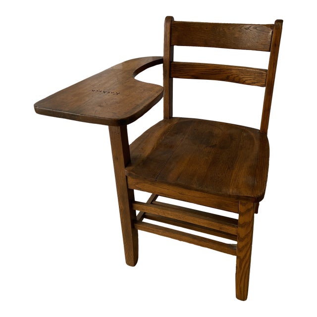 Antique Early American Solid Wood Student Desk Chair Chairish