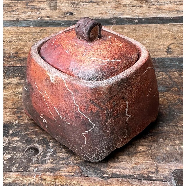 Vintage Studio Pottery Lidded Ceramic Jar For Sale - Image 4 of 18