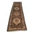 Camel Persian Bibikabad Hexagonal Medallion Runner Rug - 3'7" X 11'6" For Sale