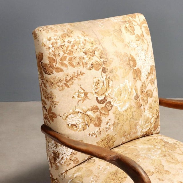 Vintage Lounge Chair in Beech, 1950s For Sale - Image 3 of 10