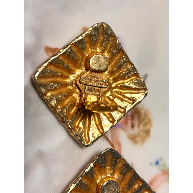 Vintage Earrings Clips by Jean Patou, 1980s, Set of 2 For Sale - Image 4 of 13