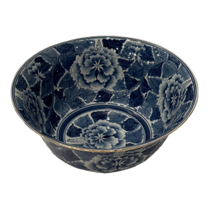 Large Chinese Blue & White Antique Bowl