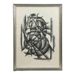 Gerardo Doctors, Futurist Composition, 1969, Original Lithograph For Sale