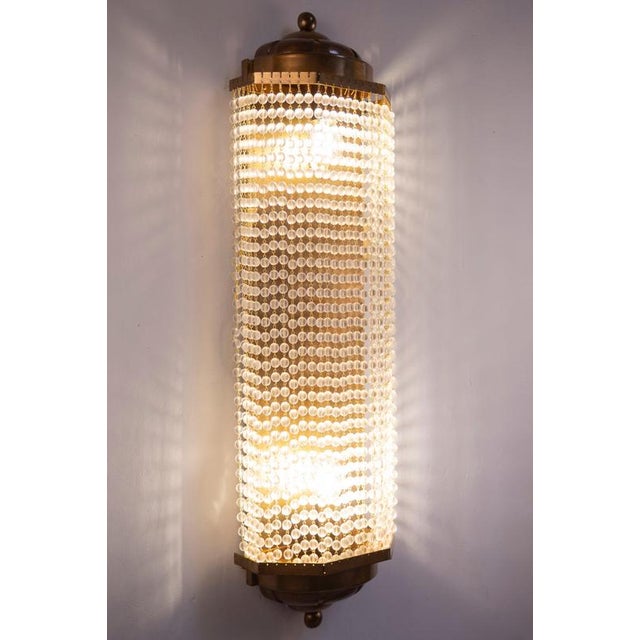 Vintage Art Deco Style Crystal Sconces, 1970, Set of 4 For Sale - Image 13 of 17