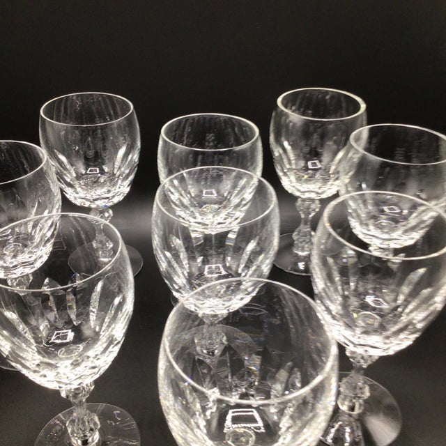 Tiffin Franciscan Water Goblets "Manchester" -Set of 9 For Sale - Image 12 of 12