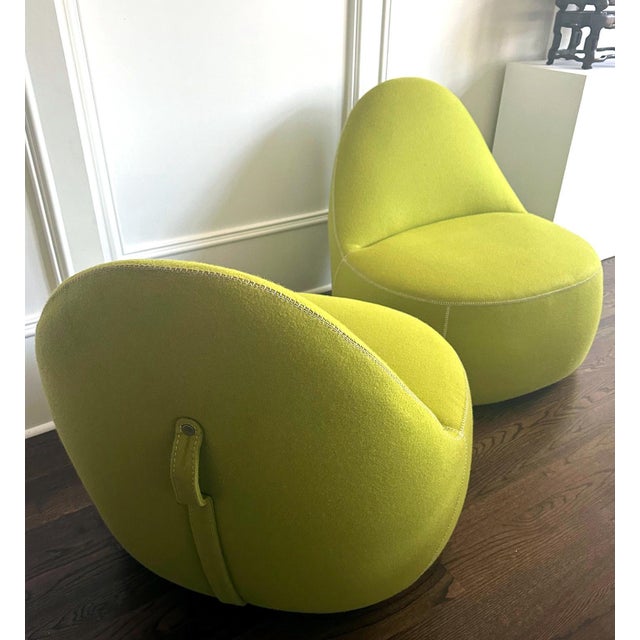 Pair of "Mitt" Lounge Chair by Bernhardt Design For Sale - Image 10 of 12