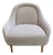 Crate & Barrel 'Amalie' Small Space Chair - Light Gray For Sale