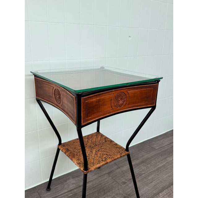 Metal Vintage Bedside Table, 1950s For Sale - Image 7 of 15