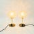 1960s Mid-Century Bubble Glass and Brass Table Lamps by Helena Tynell, Germany, 1960s, Set of 2 For Sale - Image 5 of 11
