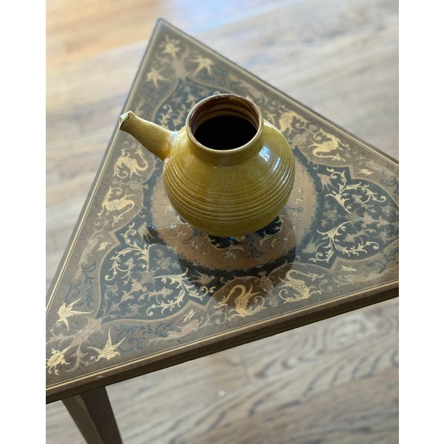 Mid-Century Modern Mid 20th Century Danish Studio Pottery Vessel – Finske Landsby Odense, Sculptural Tripod Form For Sale - Image 3 of 10