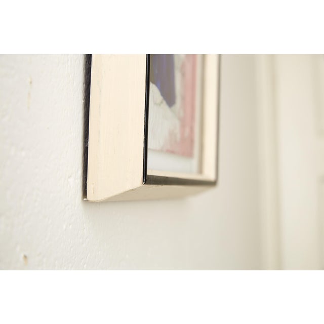 Framed Silloutte of a Girl in Watercolor and Ink For Sale - Image 4 of 5