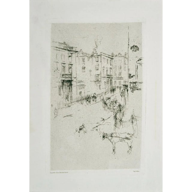 Alderney Street - Original Etching by J.A. Whistler - 1881 1881 For Sale - Image 3 of 3