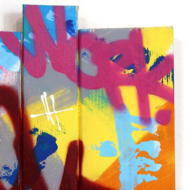 Cash Flow II - Vibrant Colorful Pop Art Painting W/ Cartoon Characters Original Artwork by Naguy Claude For Sale - Image 4 of 9