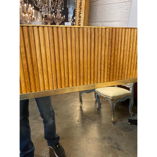 Italian Bamboo Mirror For Sale - Image 4 of 6