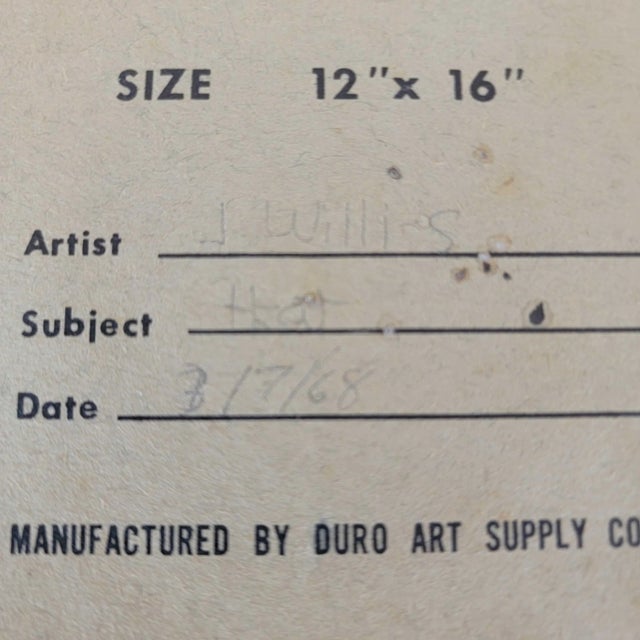 Mid Century Modern Abstract Original Painting For Sale - Image 10 of 10