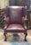 Antique Chippendale Leather Wing Chair For Sale In Philadelphia - Image 6 of 13