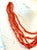 Vintage Coral Multi-Strand Beaded Necklace With Sterling Silver Clasp For Sale - Image 4 of 5