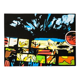 Late 20th Century "Fragments of a Dream" Abstract Numbered Serigraph by John Hultberg For Sale