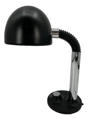 Vintage Office Desk Lamp with Black Painted Metal Screen, Germany Around 1960