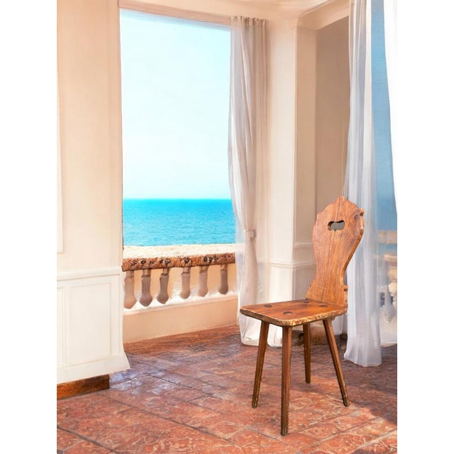 Alpine Chair in Fir, 1850s For Sale - Image 3 of 16