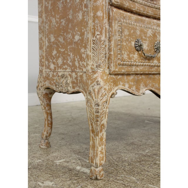 Theodore Alexander French Style Sponge Finish Commode Chest For Sale - Image 9 of 13