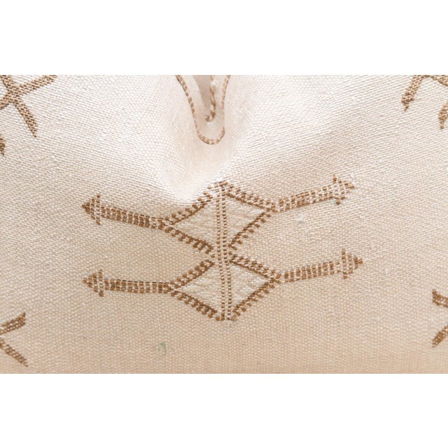 Camel Trail Lumbar Silk Rug Lumbar Pillow For Sale - Image 4 of 8