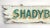 1940s Vintage Shadybrook Two-Sided Sign For Sale - Image 5 of 6