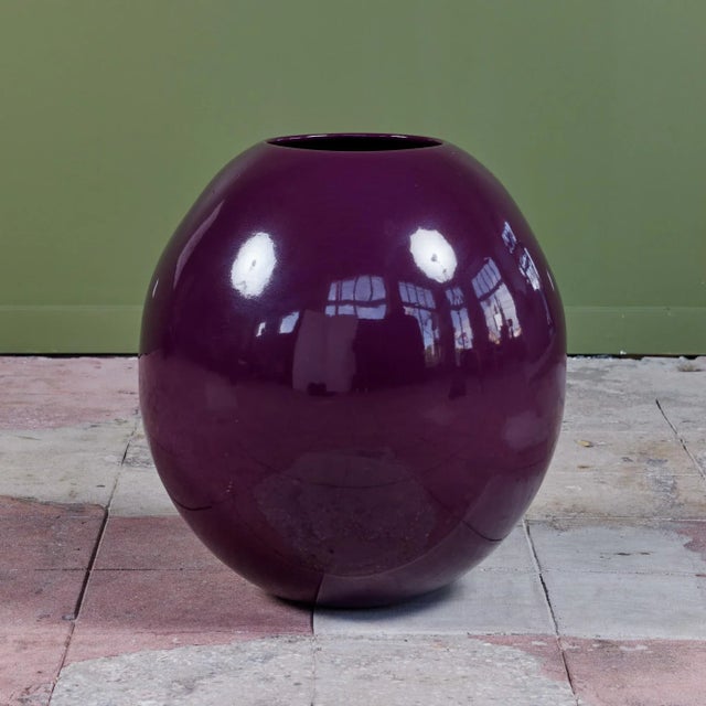 Large Purple Egg Planter by Marilyn Kay Austin for Architectural Pottery For Sale In Los Angeles - Image 6 of 12