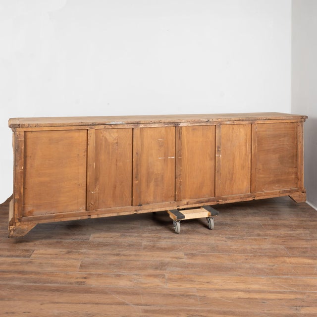 19th Century French Bleached Oak Sideboard Buffet With 14 Drawers For Sale - Image 18 of 18
