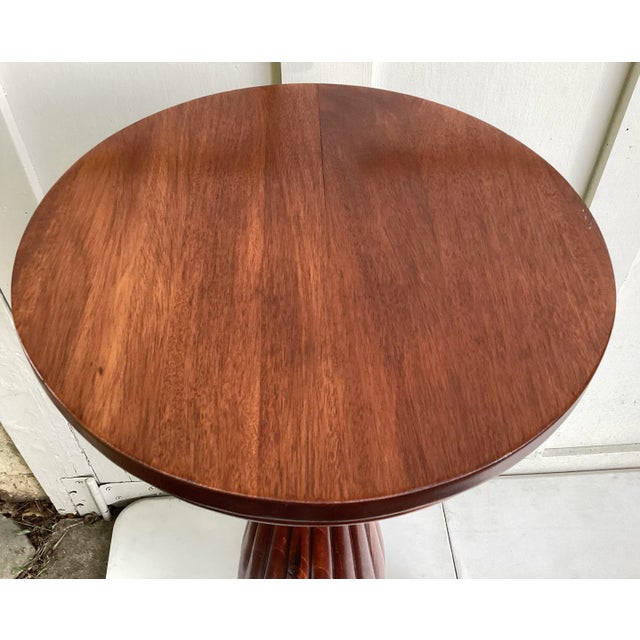 Late 18th Century Victorian Aesthetic Movement Red Mahogany Pedestal or Plant Stand For Sale In New York - Image 6 of 9