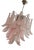 Pink Murano Chandelier in the style of Mazzega For Sale