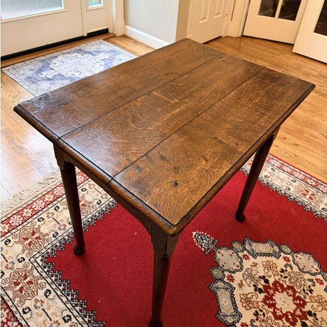 Brown 18th Century Georgian Oak Side Table For Sale - Image 8 of 11
