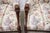Off-white Pair of Georgian Revival Mahogany Library Lounge Chairs, C. 1925–1945 For Sale - Image 8 of 12