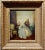 Alfred De Dreux 19th century Elegant Woman in a French Interior -Oil painting oil painting on panel -Signed frame size 20...